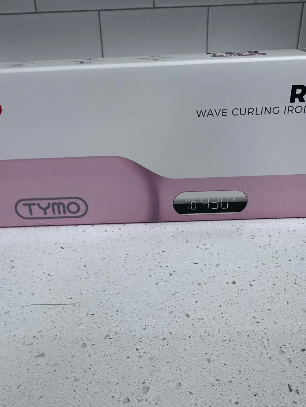 TYMO Pink Wave Curling Iron for Women with Digital Display